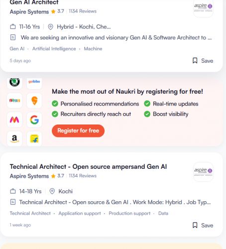 AI CRM Integration internship jobs in Thrissur