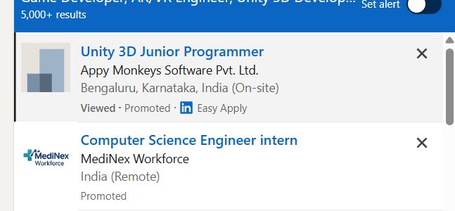 AR/VR Development (Unity) internship jobs in Delhi