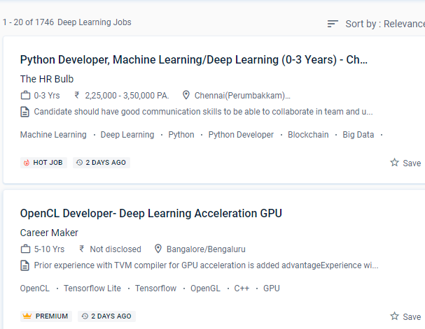 Deep Learning internship jobs in Thrissur