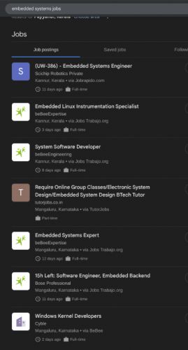 Embedded Systems internship jobs in Gurgaon