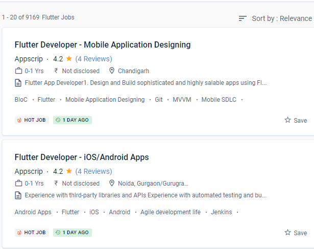 Flutter internship jobs in Chennai