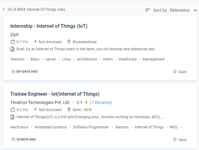 IoT (Internet of Things) internship jobs in Guntur