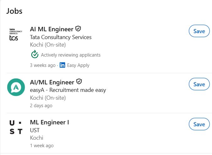 Machine Learning & Deep Learning internship jobs in Thrissur