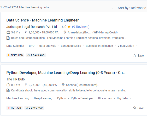 Machine Learning internship jobs in Nagpur