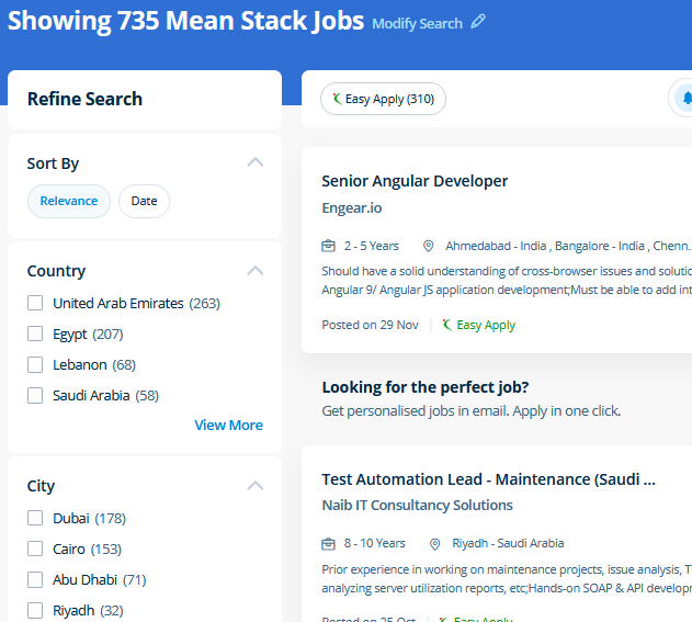 Mean Stack Development internship jobs in Surat