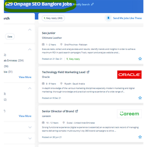 On-Page SEO internship jobs in Jaipur