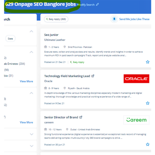 On-Page SEO internship jobs in Ahmedabad