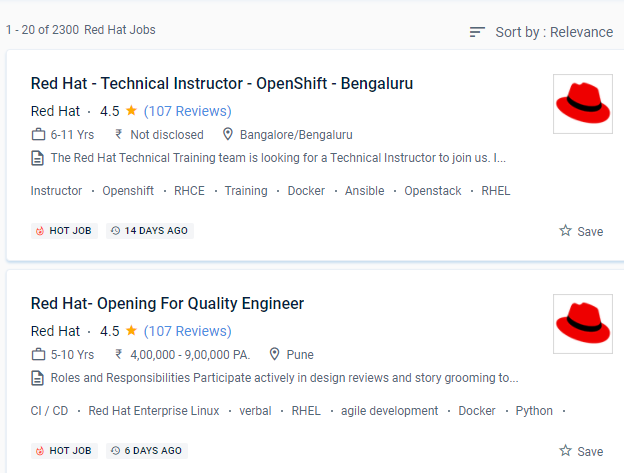 Red Hat internship jobs in Navi Mumbai